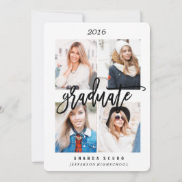 CLASSE DE CONVITE DE GRADUAÇÃO FOTOGRÁFICA ENQUADR