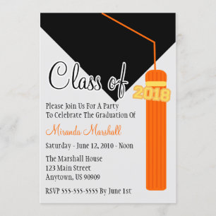 Classe De Convite Para Graduação De Tassel 2018 (L