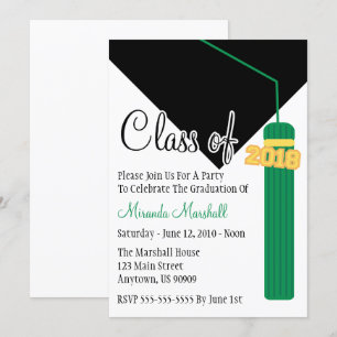 Classe De Convite Para Graduação De Tassel 2018 (V