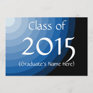 Classe de convites para graduação de azul de 201