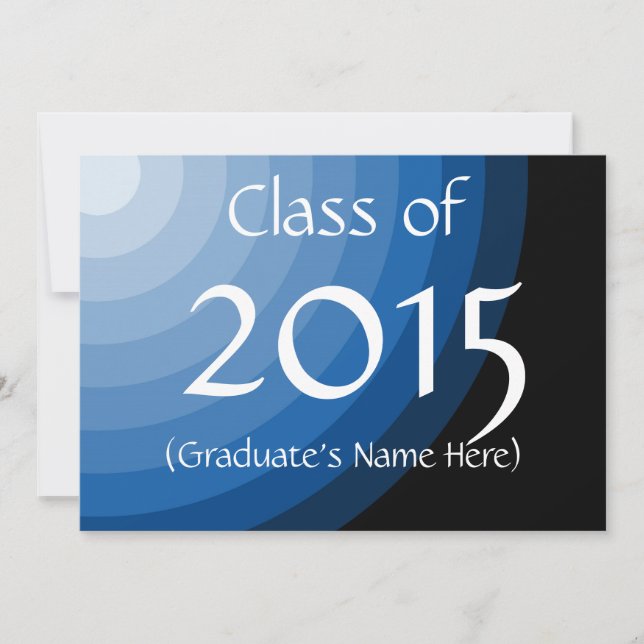 Classe de convites para graduação de azul de 2015  (Frente)