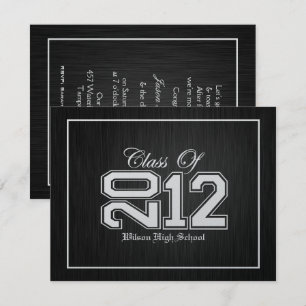 Classe de convites para graduação Premium Silver