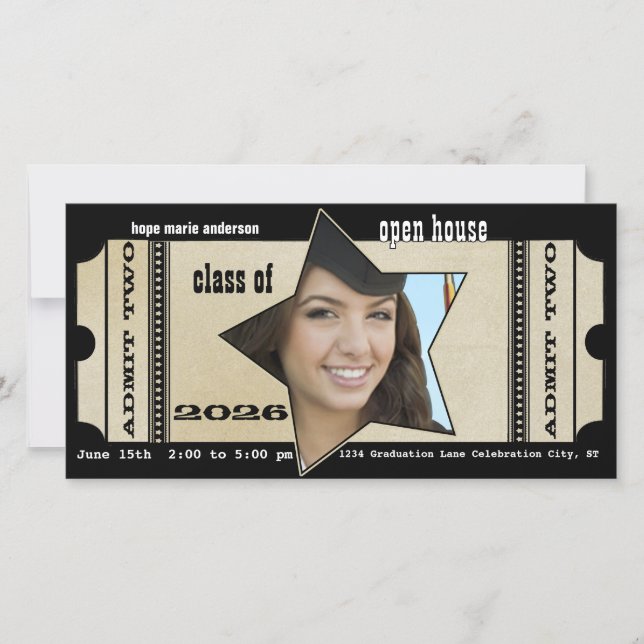 Classe de Festa de formatura de Convite à Casa Abe (Frente)