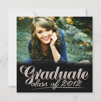 Classe de Formando do Convite Branco Moderno 2012