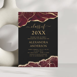 Classe de Graduação Agata de Convite Burgundy 2023