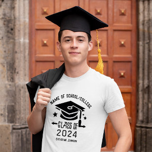 Classe de Graduação de Camisa T de Nome Personaliz