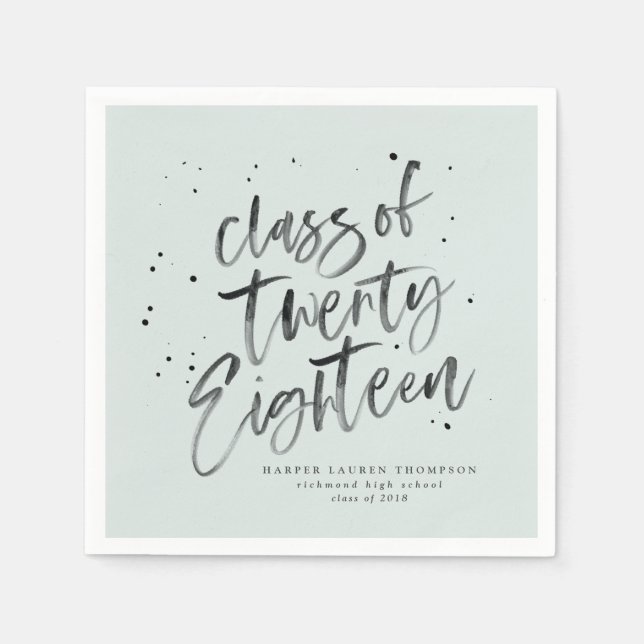 Classe de guardanapos de formandos de 2018 (Frente)