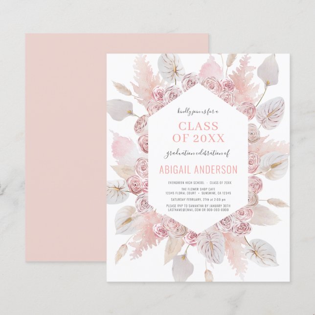 Classe de Orçamento do Convite de festas de Forman (Frente/Verso)