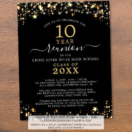 Classe de Orçamento Reunião Estrelas Douradas Negr