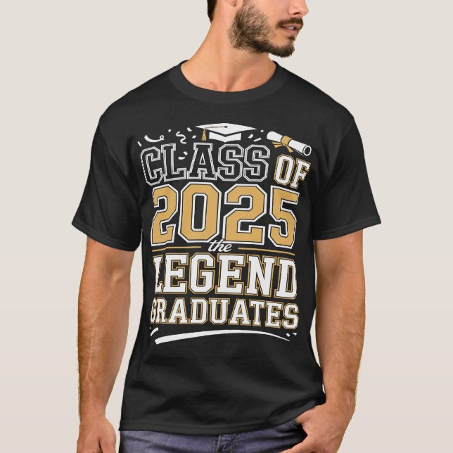 Classe de T-Shirt para Graduação 2025 - Estilo de  (Frente)