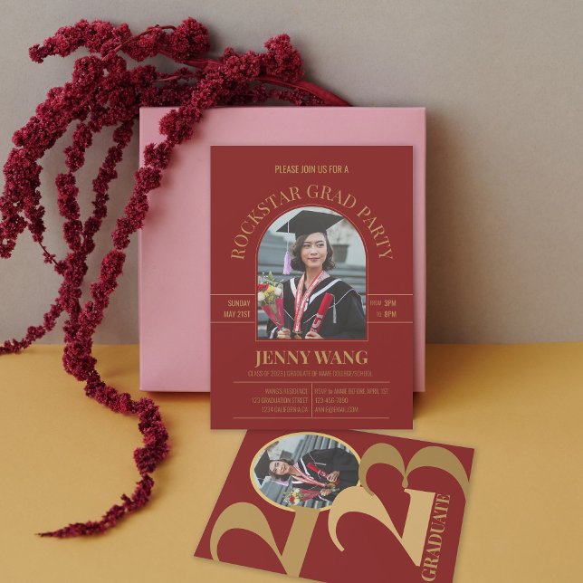 Classe do Convite de festas de Formando de Foto em (Criador carregado)