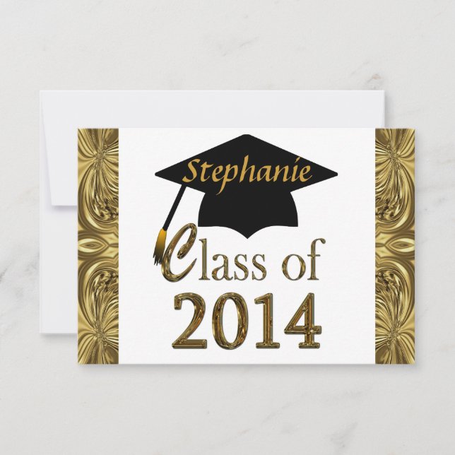 Classe dos convites de festas 2014 do ouro da (Frente)