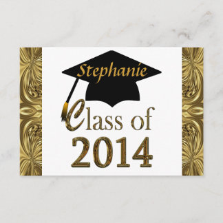 Classe dos convites de festas 2014 do ouro da