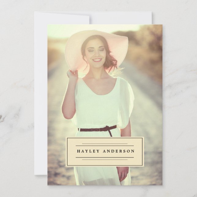 CLASSE FOTOGRÁFICA DO Convite para GRADUAÇÃO 2016 (Frente)