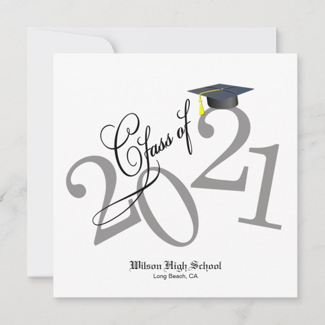 Classe Funky de Convite à Graduação 2021 (Frente)