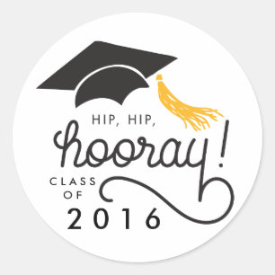 Classe Hip Hip Hooray do Adesivo de graduação 20