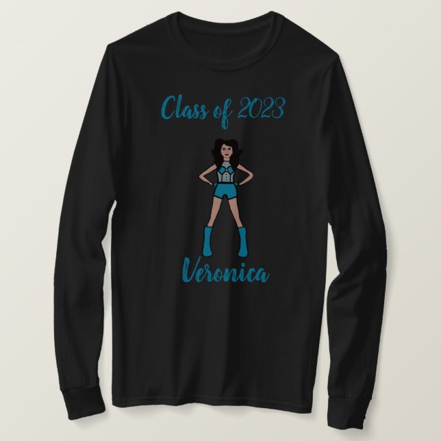 Classe Personalizada de Camisa Maiorette Teal (Frente do Design)
