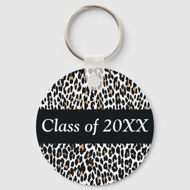 Classe Personalizada De Leopardo De Chaveiro (Frente)