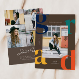 Classe Retroativa Negrito do Convite para Graduaçã