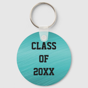 Classe Teal de Chaveiro de Graduação 20xx