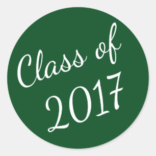 Classe verde e branca das etiquetas 2017 da