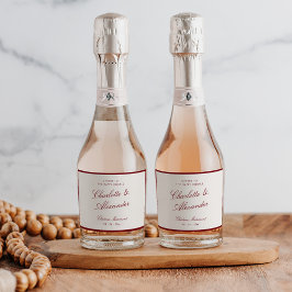 Classic Calligraphy Deep Red Old Money Wedding