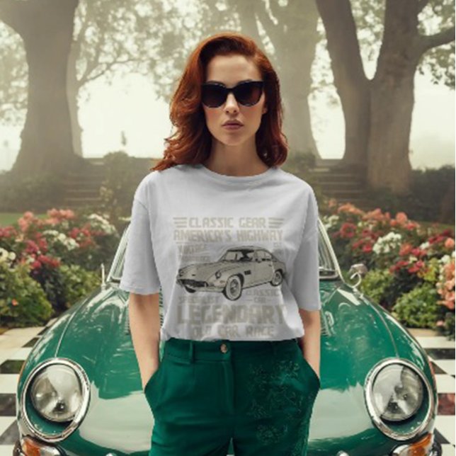 Classic Car Lovers T-Shirt | Legendary Old Car (Criador carregado)