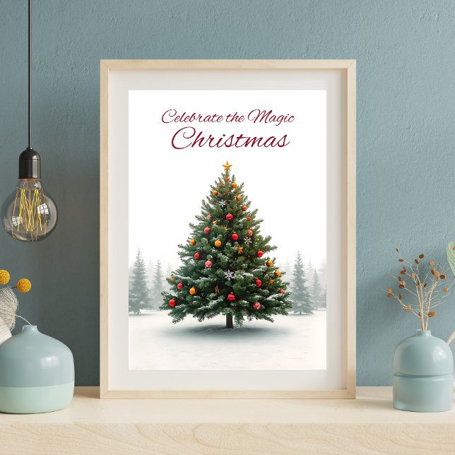 Classic Christmas Tree Holiday Poster (Criador carregado)