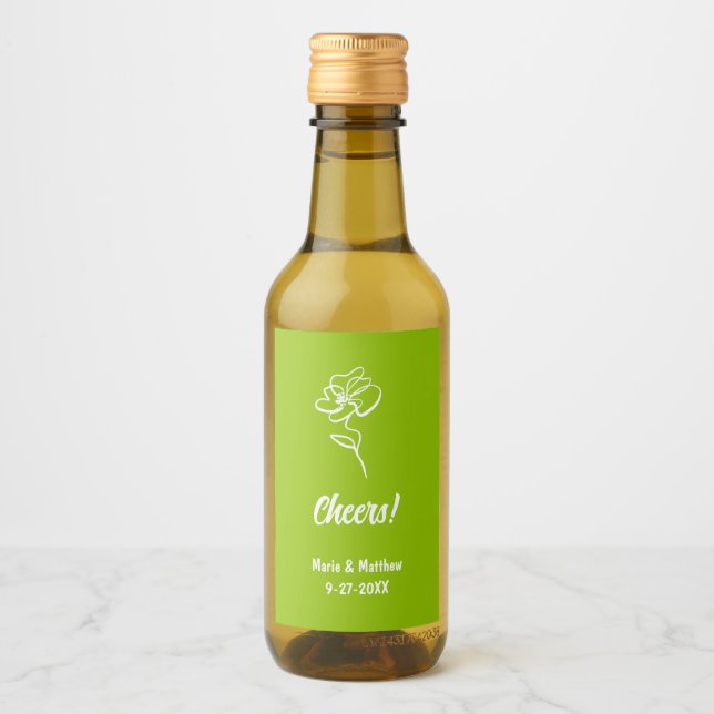 Classic & Elegant Citrus Green Floral Sketch (Frente)