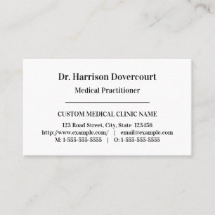 Classic, Health Care Professional Cartão de visita