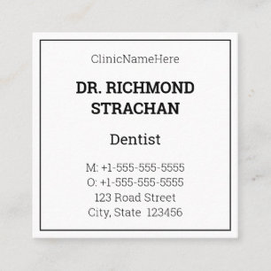 Classic Health Care Specialist Cartão de visita