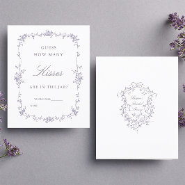 Classic Lavender 'Guess How Many' Bridal Game