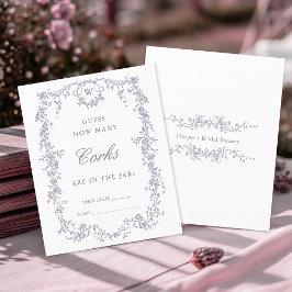 Classic Lavender 'Guess How Many' Bridal Game