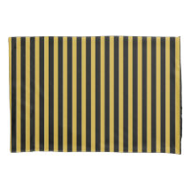 Classic Modern Striped Black and Metallic Gold