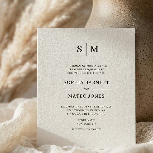 Classic Monogram White QR Code 4 Photo Wedding (Criador carregado)