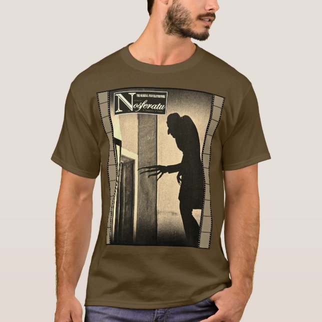 Classic Nosferatu Horror Film T-Shirt (Frente)