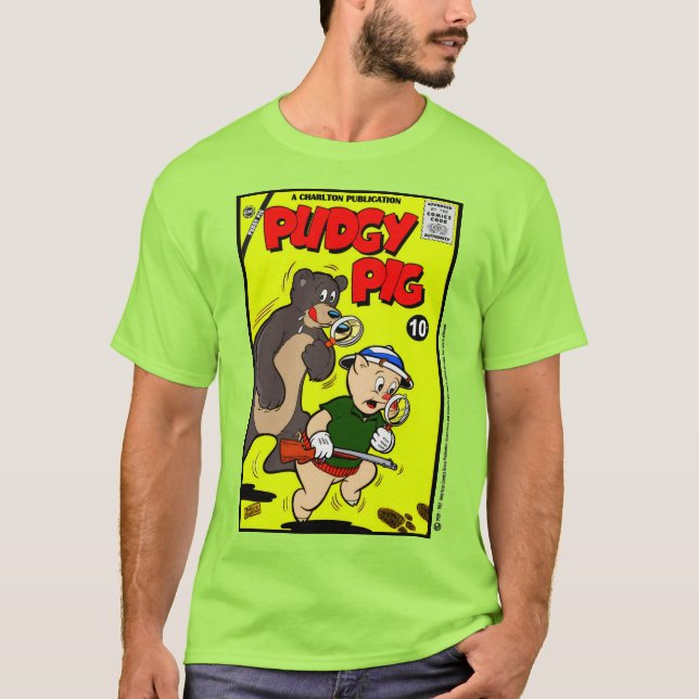 Classic PUDGY PIG Comic T-Shirt (Frente)