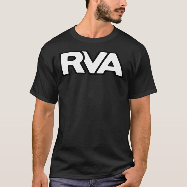 Classic RVA Logo In Bold and White Classic T-Shirt (Frente)