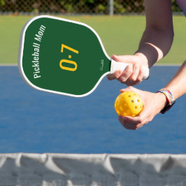 Classic Sporty Pickleball Mom Custom Name Number
