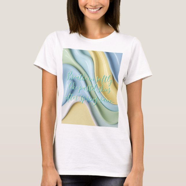 Classic t-shirt in stylish abstract graphic (Frente)