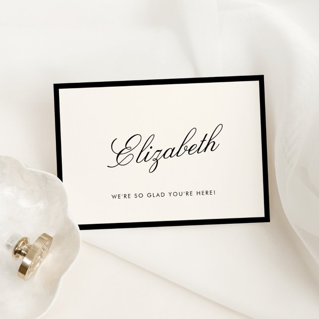 Clássica Caligrafia Cartão de Moeda Velho (Criador carregado)