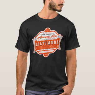 Clássica Camisa T da Etiqueta de Cerveja Baltimore