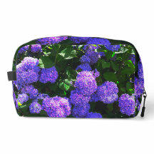 Clássica Roxo Real Hydrangea Toiletry Bag