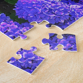 Clássica Roxo Realista Hydrangea Quebra-cabeça