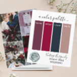 Clássica Vintage Burgundy Cores de CasamentoFolha<br><div class="desc">Classy Vintage Burgundy - Cores de Casamento - Paleta 2024</div>