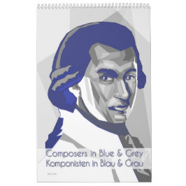 Classical Composers Calendar/compositor calendário
