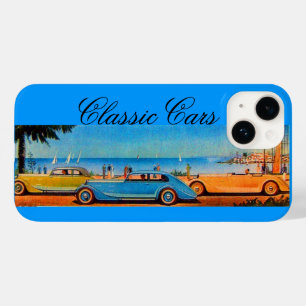 CLÁSSICO/CARROS VINTAGE AMARELOS AZUIS NO VERÃO