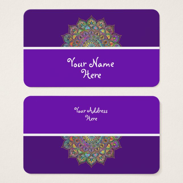 Clássico Colorosamente Mandala Índia Estilo 1 (Frente & Verso)