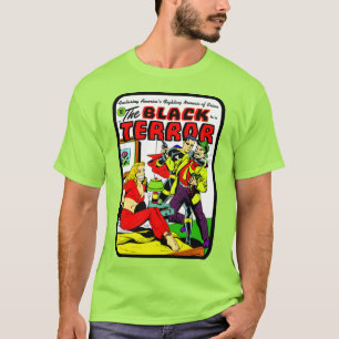 Clássico da década de 1940 O T-Shirt Terror Negr