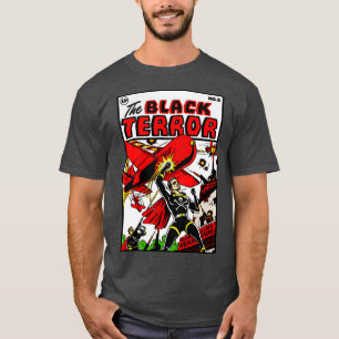 Clássico da década de 1940 O T-Shirt Terror Negro